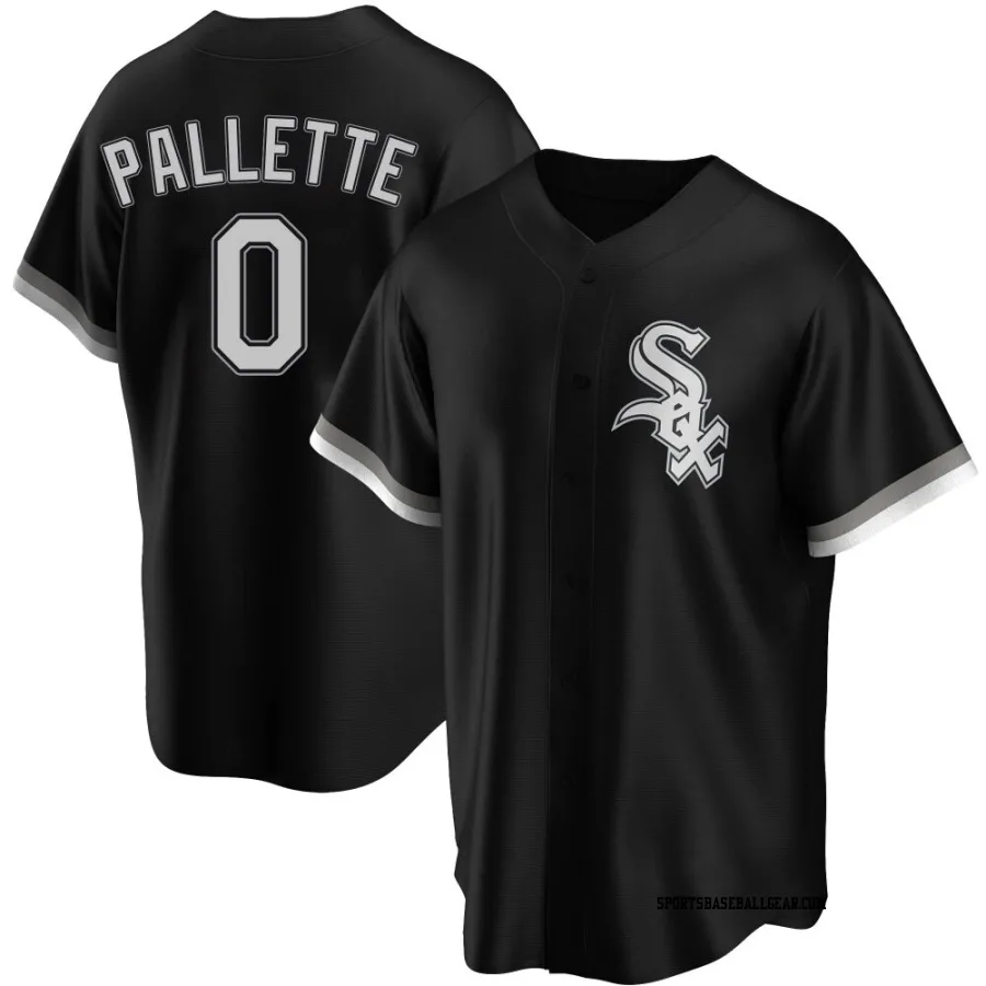 Peyton Pallette Men's Chicago White Sox Black Replica Alternate Jersey