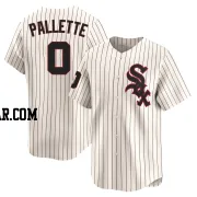 Peyton Pallette Men's Chicago White Sox Cream Limited Throwback Cooperstown Jersey