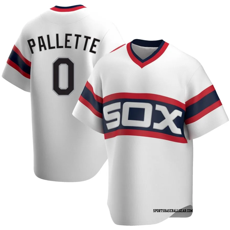 Peyton Pallette Men's Chicago White Sox White Replica Cooperstown Collection Jersey