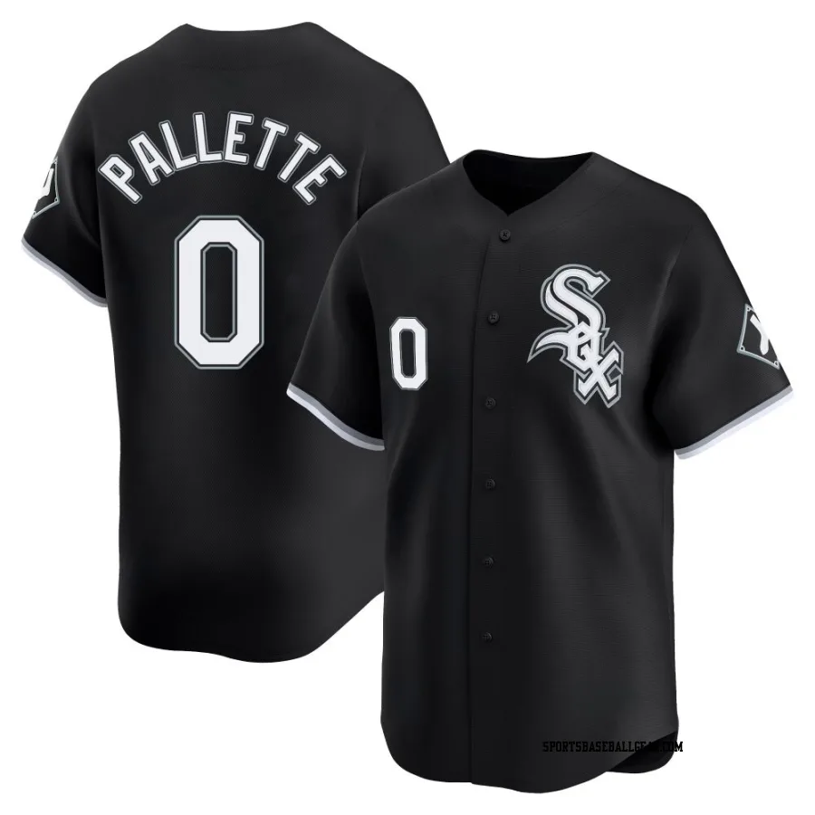 Peyton Pallette Youth Chicago White Sox Black Limited Alternate Jersey