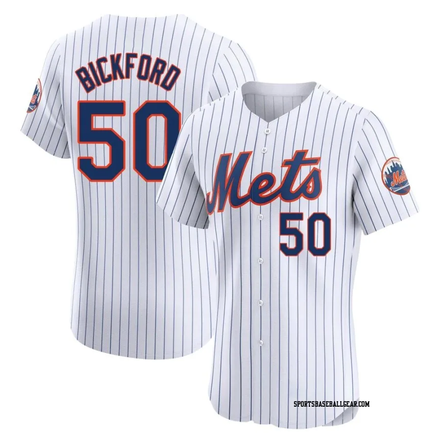 Phil Bickford Men's New York Mets White Elite Home Jersey