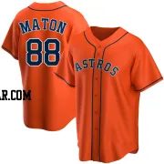 Phil Maton Men's Houston Astros Orange Replica Alternate Jersey
