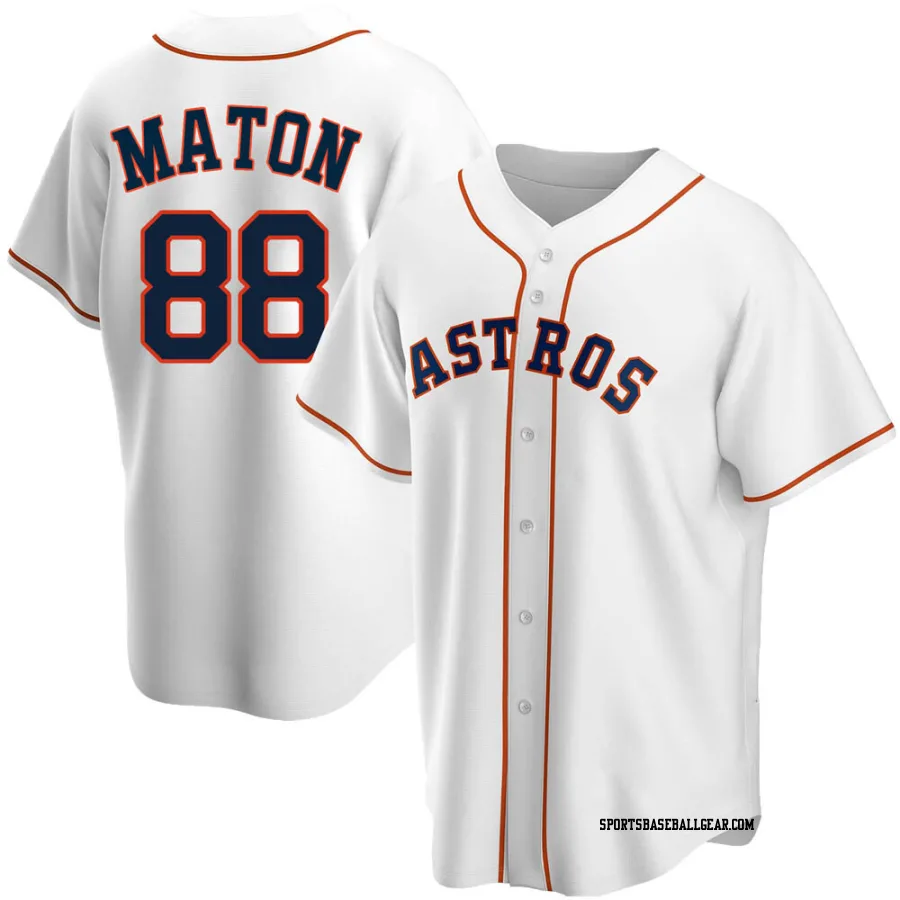 Phil Maton Men's Houston Astros White Replica Home Jersey