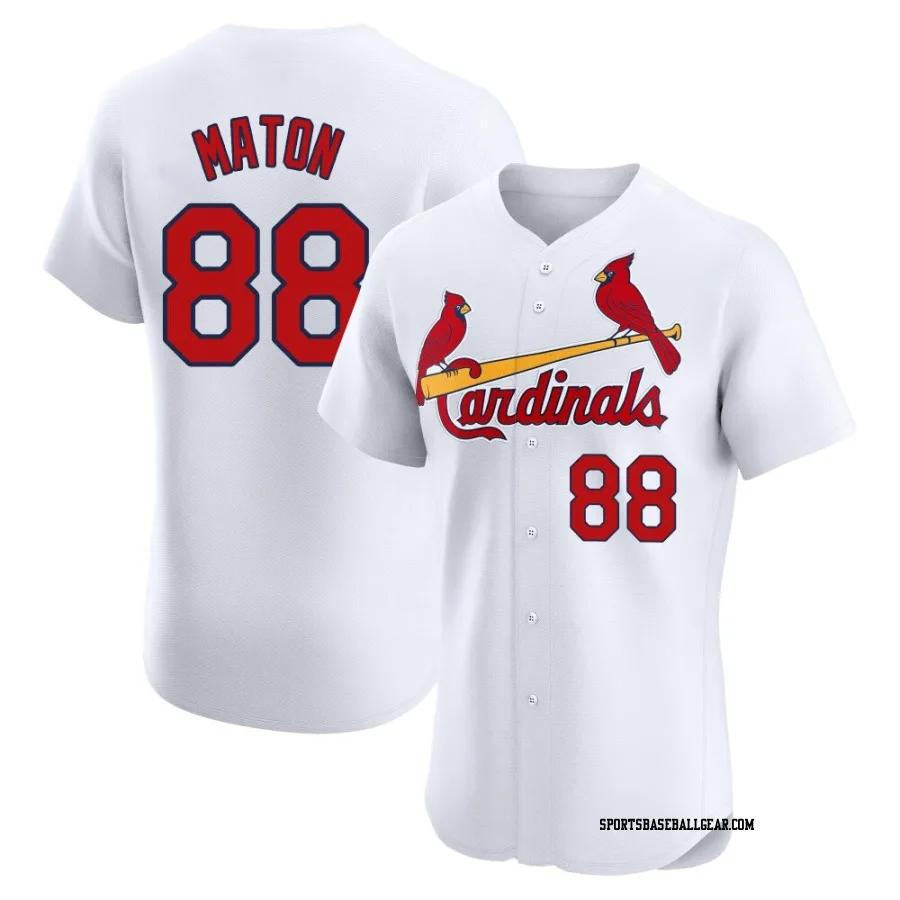 Phil Maton Men's St. Louis Cardinals White Elite Home Jersey