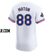 Phil Maton Men's Texas Rangers Gold Elite White 2024 Collection Jersey