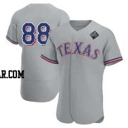 Phil Maton Men's Texas Rangers Gray Authentic Road 2023 World Series Jersey
