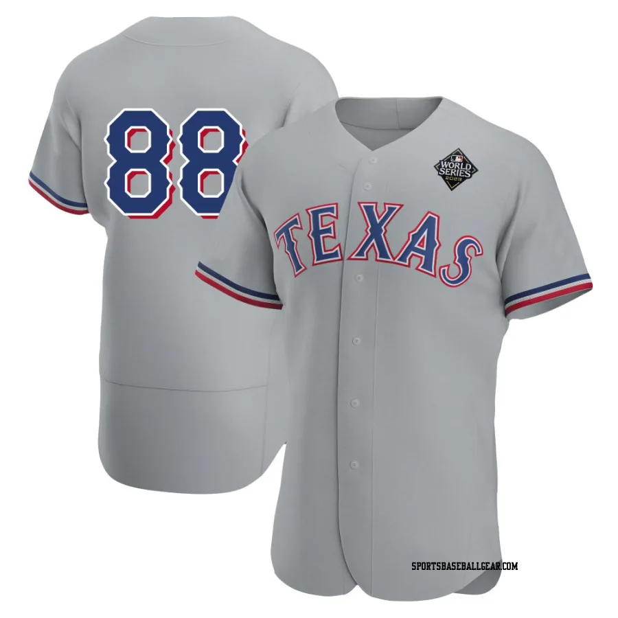 Phil Maton Men's Texas Rangers Gray Authentic Road 2023 World Series Jersey