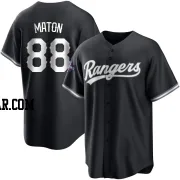 Phil Maton Men's Texas Rangers White Replica Black 2023 World Series Champions Jersey
