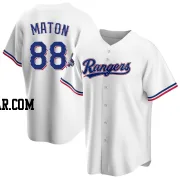 Phil Maton Men's Texas Rangers White Replica Home 2023 World Series Champions Jersey