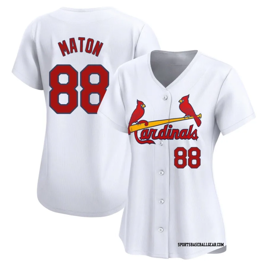 Phil Maton Women's St. Louis Cardinals White Limited Home Jersey