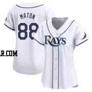Phil Maton Women's Tampa Bay Rays White Limited Home Jersey