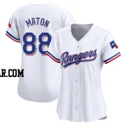 Phil Maton Women's Texas Rangers White Limited Home Jersey