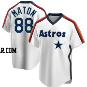 Phil Maton Youth Houston Astros White Replica Home Cooperstown Collection Team Jersey