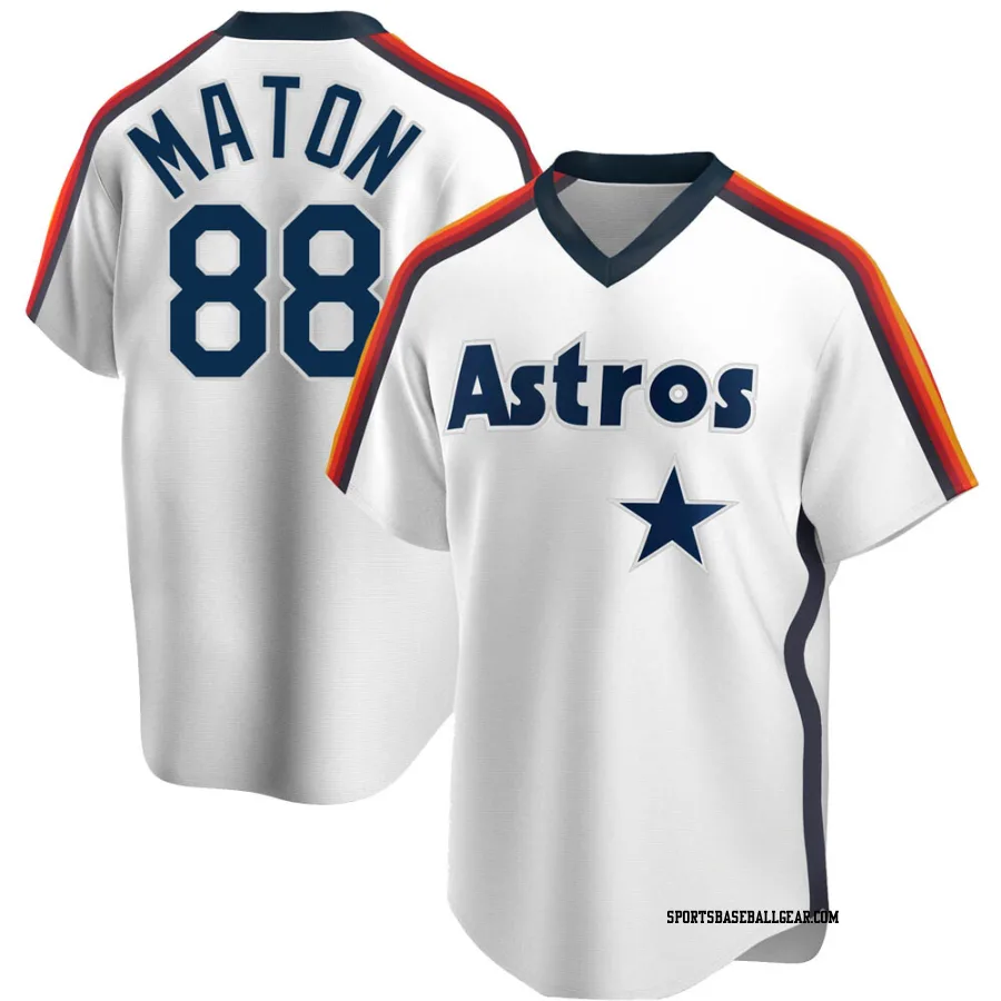 Phil Maton Youth Houston Astros White Replica Home Cooperstown Collection Team Jersey