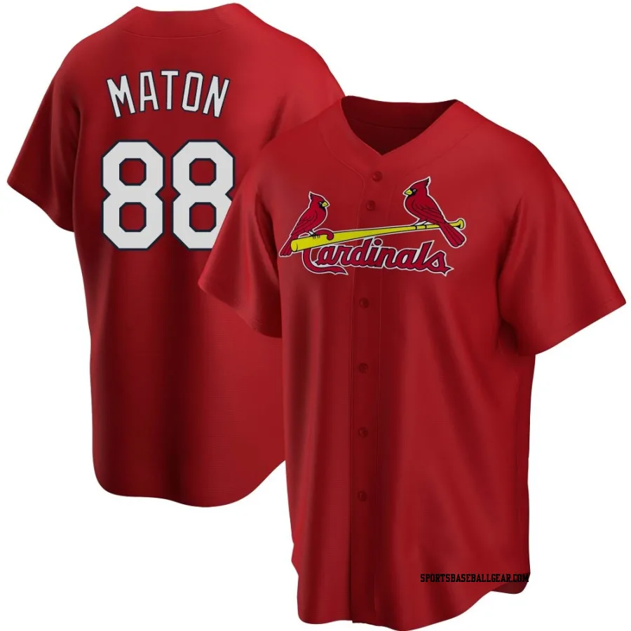 Phil Maton Youth St. Louis Cardinals Red Replica Alternate Jersey