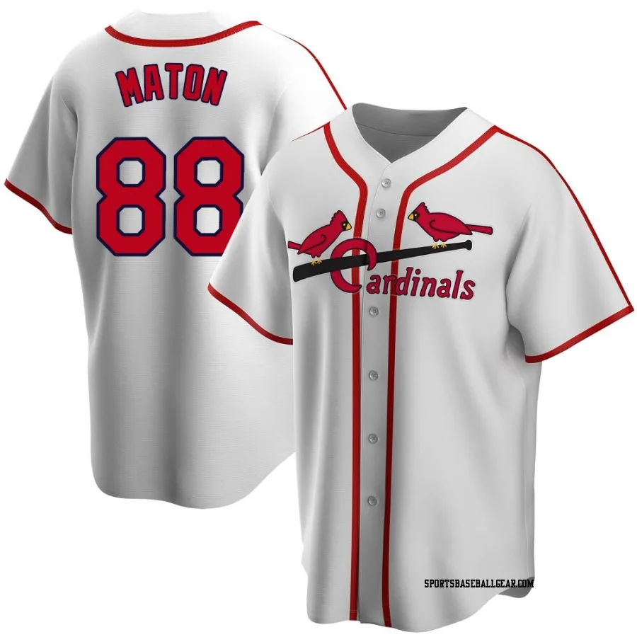 Phil Maton Youth St. Louis Cardinals White Home Cooperstown Collection Jersey