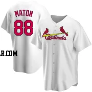 Phil Maton Youth St. Louis Cardinals White Replica Home Jersey