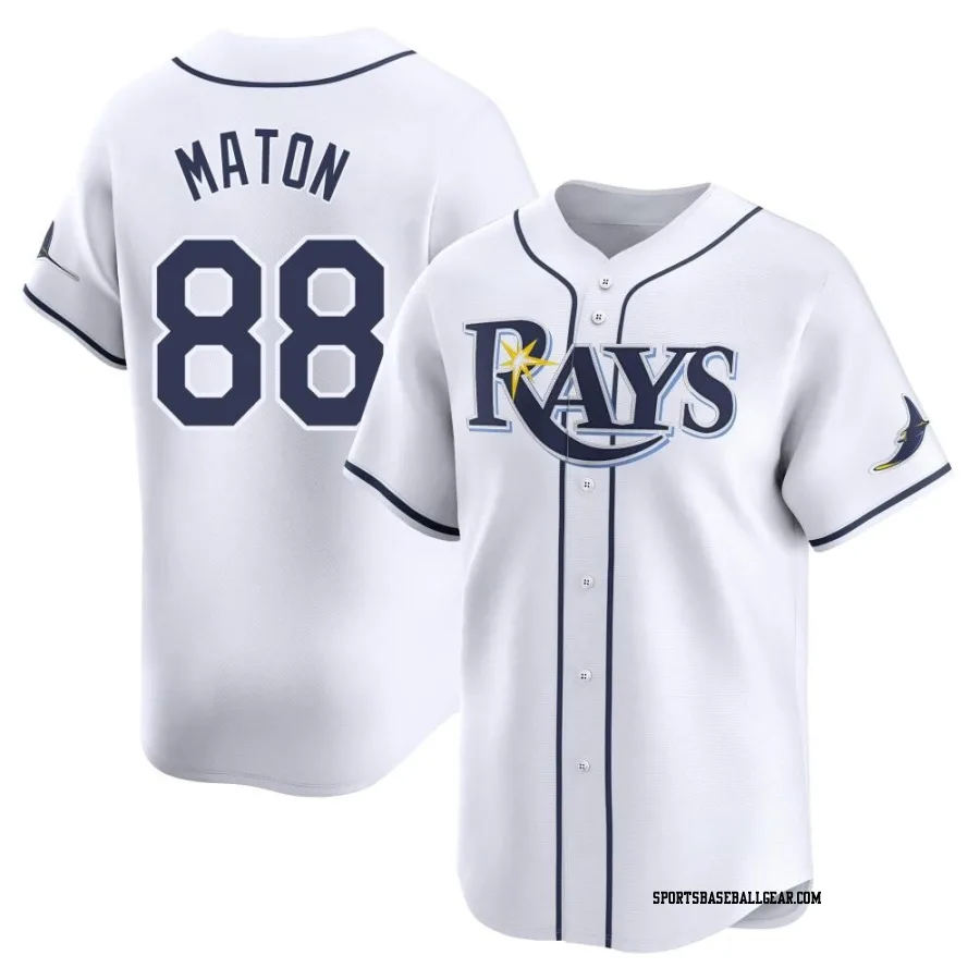 Phil Maton Youth Tampa Bay Rays White Limited Home Jersey
