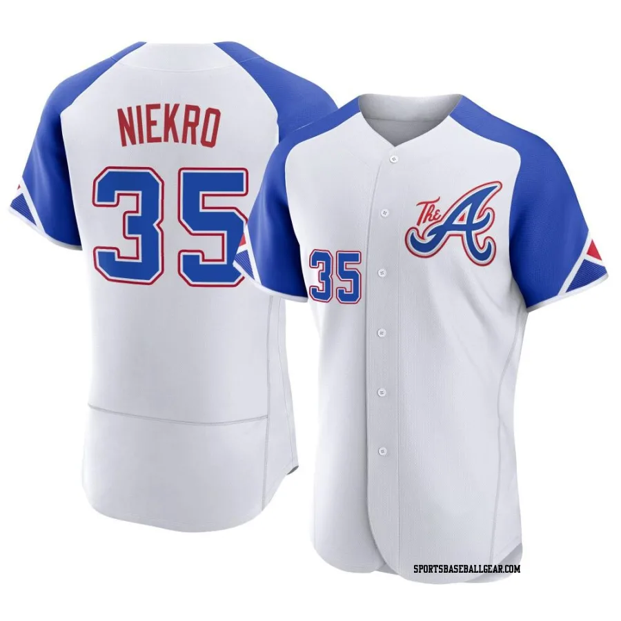 Phil Niekro Men's Atlanta Braves White Authentic 2023 City Connect Jersey