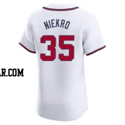 Phil Niekro Men's Atlanta Braves White Elite Home Jersey