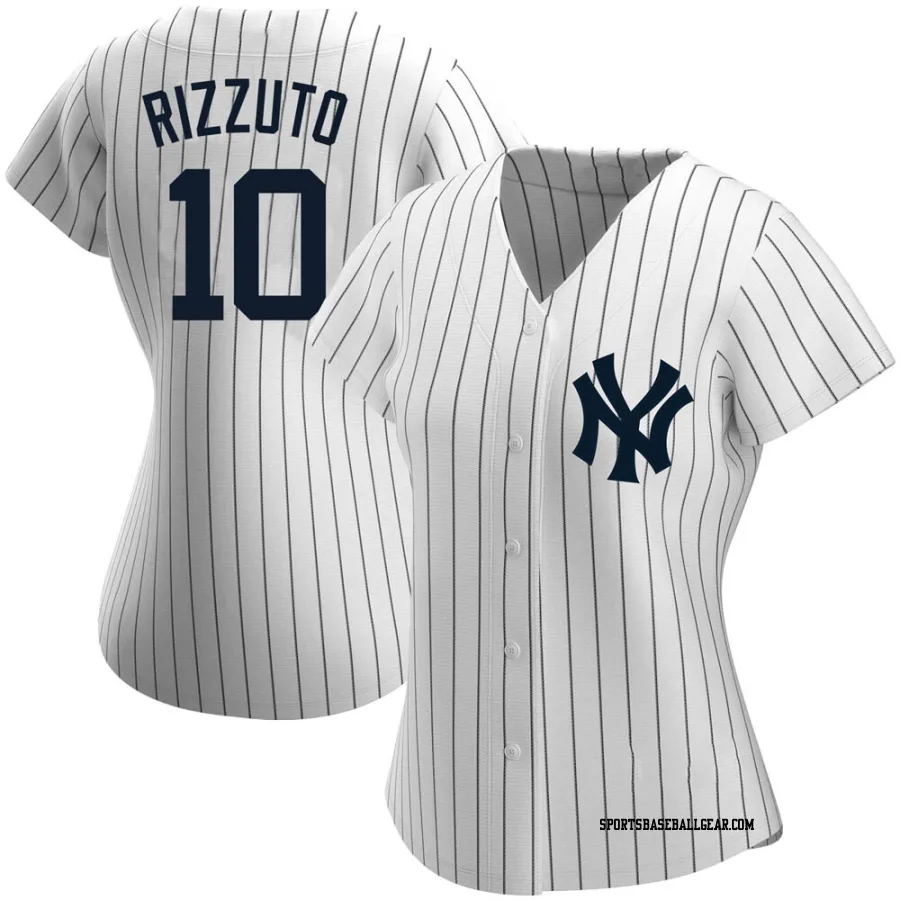Phil Rizzuto Women's New York Yankees White Authentic Home Name Jersey