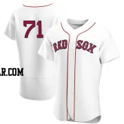 Phillips Valdez Men's Boston Red Sox White Authentic Home Team Jersey