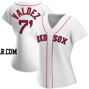 Phillips Valdez Women's Boston Red Sox White Replica Home Jersey