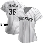 Pierce Johnson Women's Colorado Rockies White Replica Home Jersey
