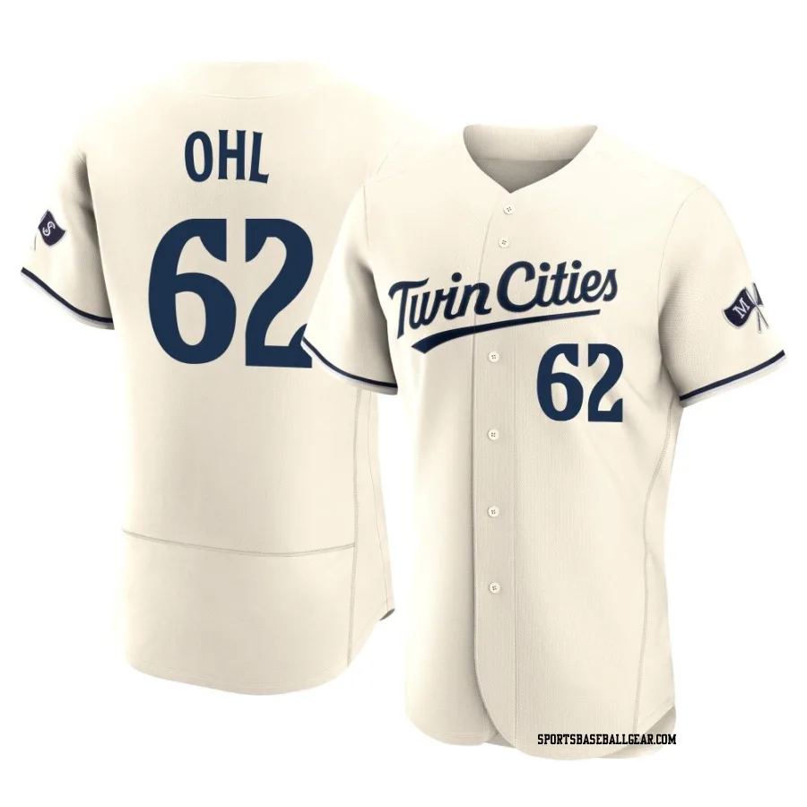 Pierson Ohl Men's Minnesota Twins Cream Authentic Alternate 2023 Jersey