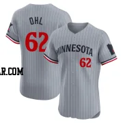 Pierson Ohl Men's Minnesota Twins Gray Elite Road Jersey