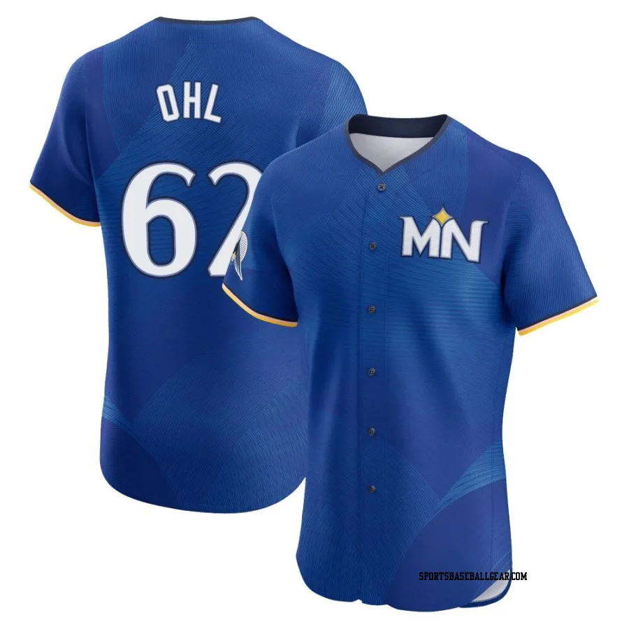 Pierson Ohl Men's Minnesota Twins Royal Elite 2024 City Connect Jersey