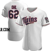 Pierson Ohl Men's Minnesota Twins White Authentic Home Jersey
