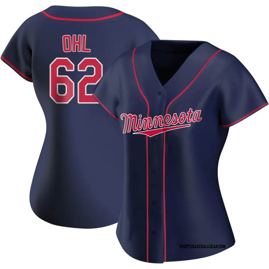 Pierson Ohl Women's Minnesota Twins Navy Authentic Alternate Team Jersey