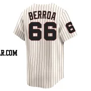 Prelander Berroa Men's Chicago White Sox Cream Limited Throwback Cooperstown Jersey