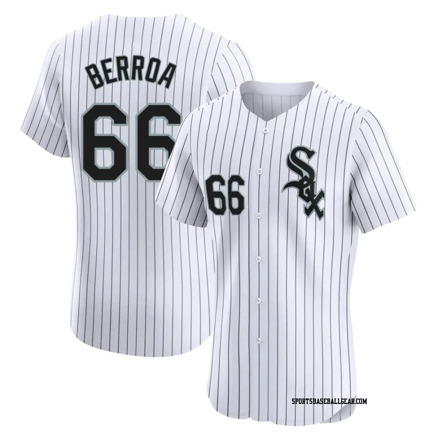 Prelander Berroa Men's Chicago White Sox White Elite Home Jersey