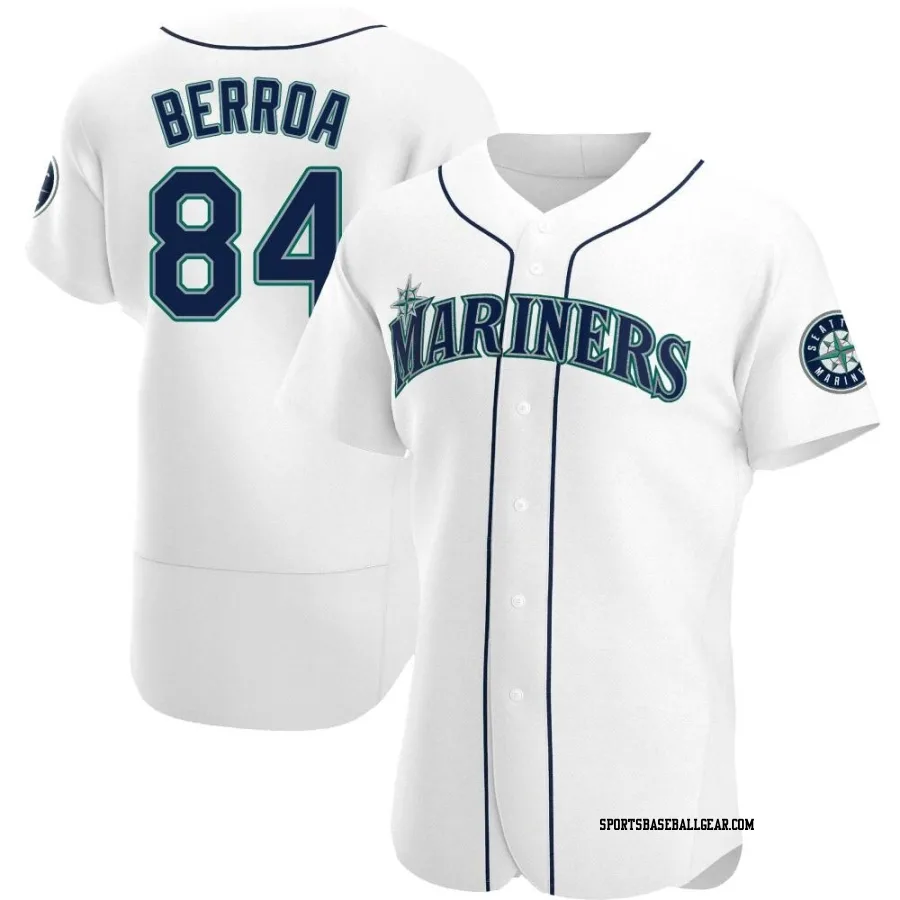 Prelander Berroa Men's Seattle Mariners White Authentic Home Jersey