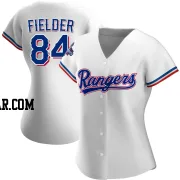 Prince Fielder Women's Texas Rangers White Replica Home 2023 World Series Champions Jersey