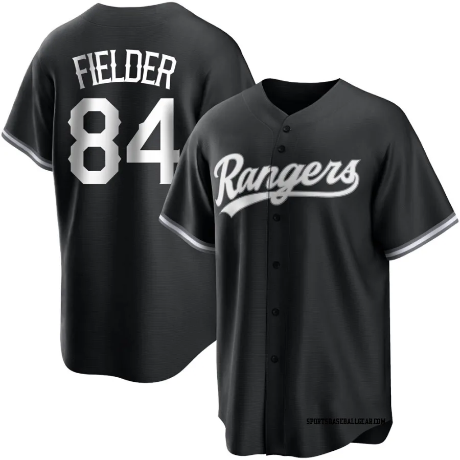 Prince Fielder Youth Texas Rangers Black/White Replica Jersey