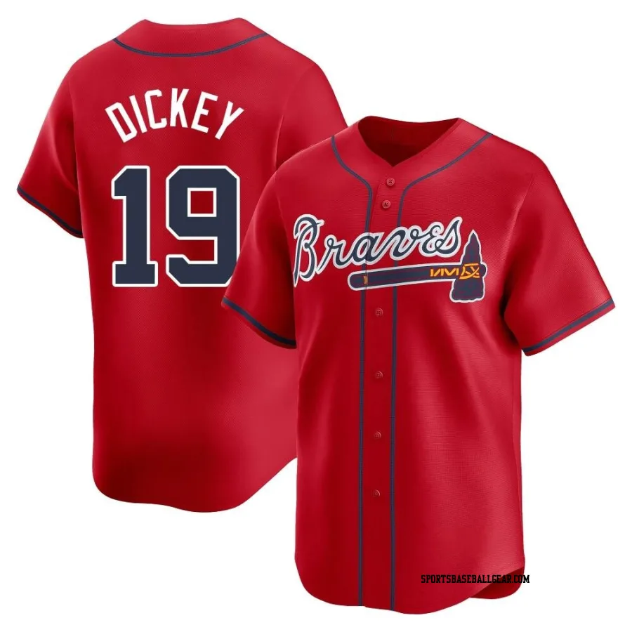 R.A. Dickey Youth Atlanta Braves Red Limited Alternate Jersey
