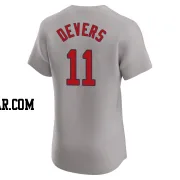 Rafael Devers Men's Boston Red Sox Gray Elite Road Jersey