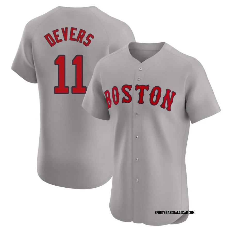 Rafael Devers Men's Boston Red Sox Gray Elite Road Jersey