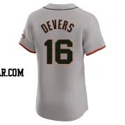 Rafael Devers Men's San Francisco Giants Gray Elite Road Jersey