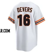 Rafael Devers Men's San Francisco Giants White Limited Throwback Cooperstown Collection Jersey
