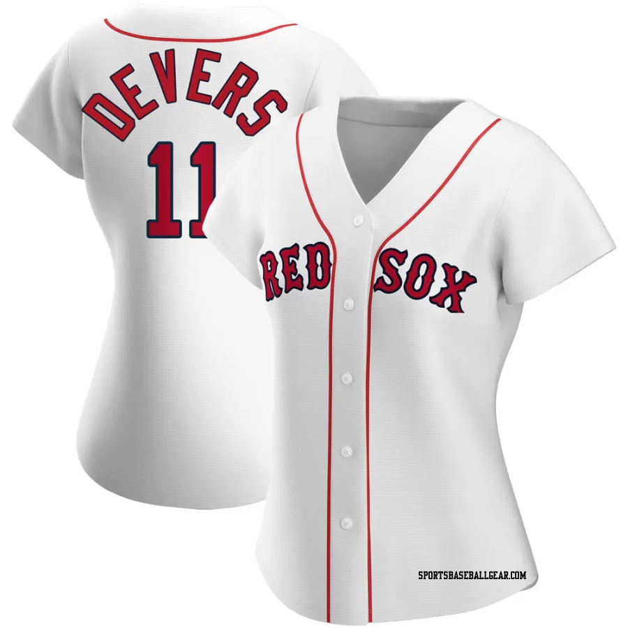 Rafael Devers Women's Boston Red Sox White Authentic Home Jersey