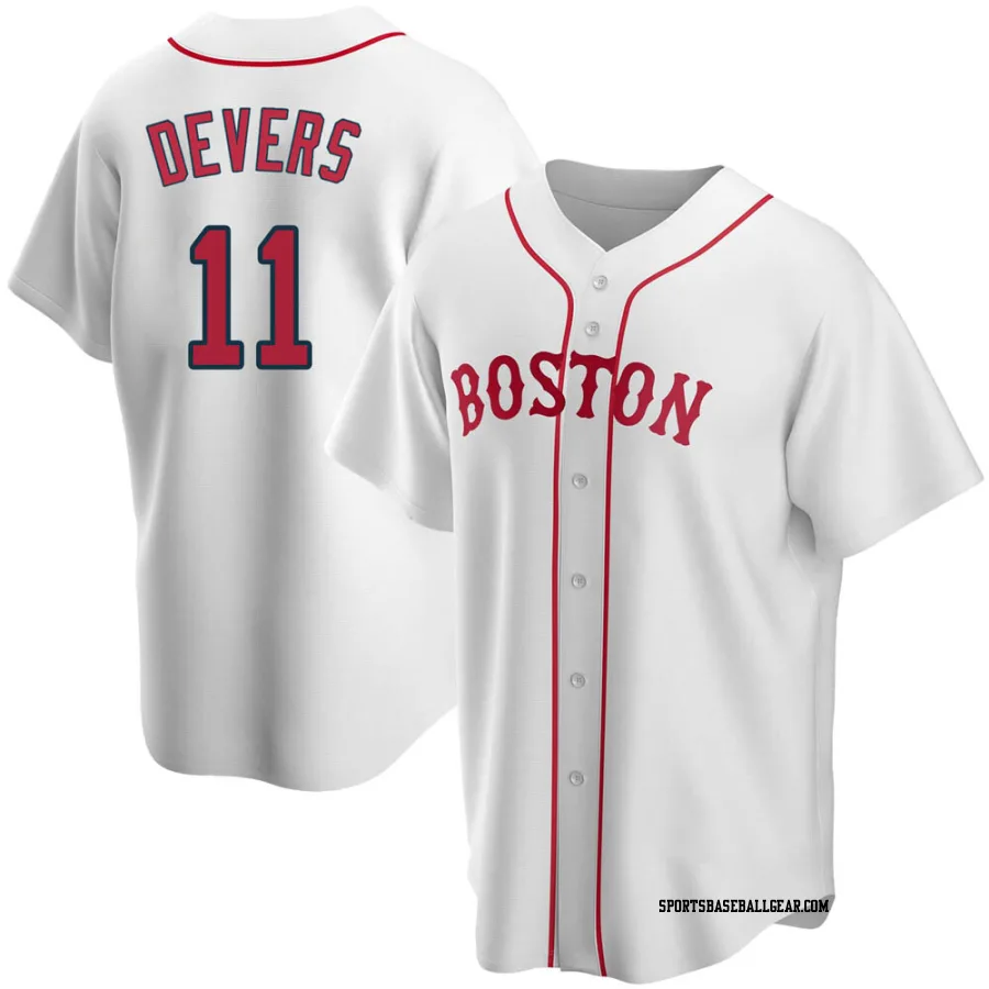 Rafael Devers Youth Boston Red Sox White Replica Alternate Jersey