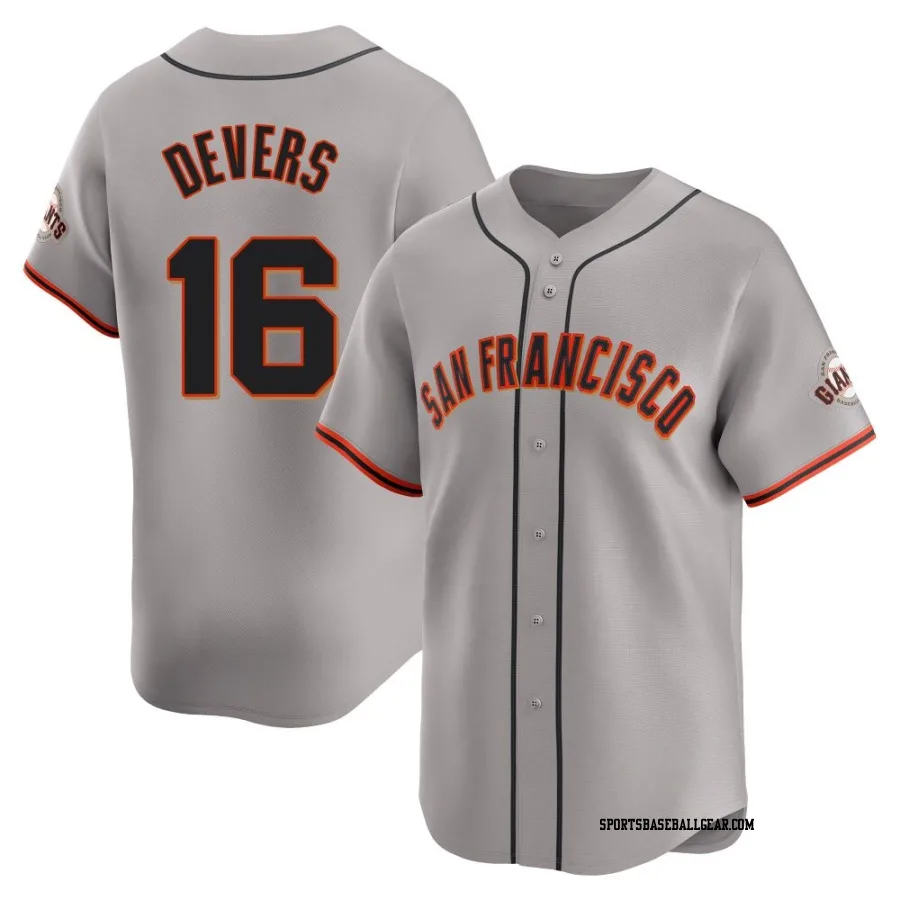 Rafael Devers Youth San Francisco Giants Gray Limited Away Jersey