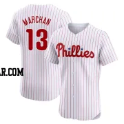 Rafael Marchan Men's Philadelphia Phillies White Elite Home Jersey