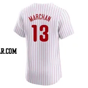 Rafael Marchan Men's Philadelphia Phillies White Elite Home Jersey