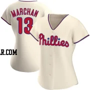 Rafael Marchan Women's Philadelphia Phillies Cream Authentic Alternate Jersey