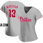 Rafael Marchan Women's Philadelphia Phillies Gray Authentic Road Jersey